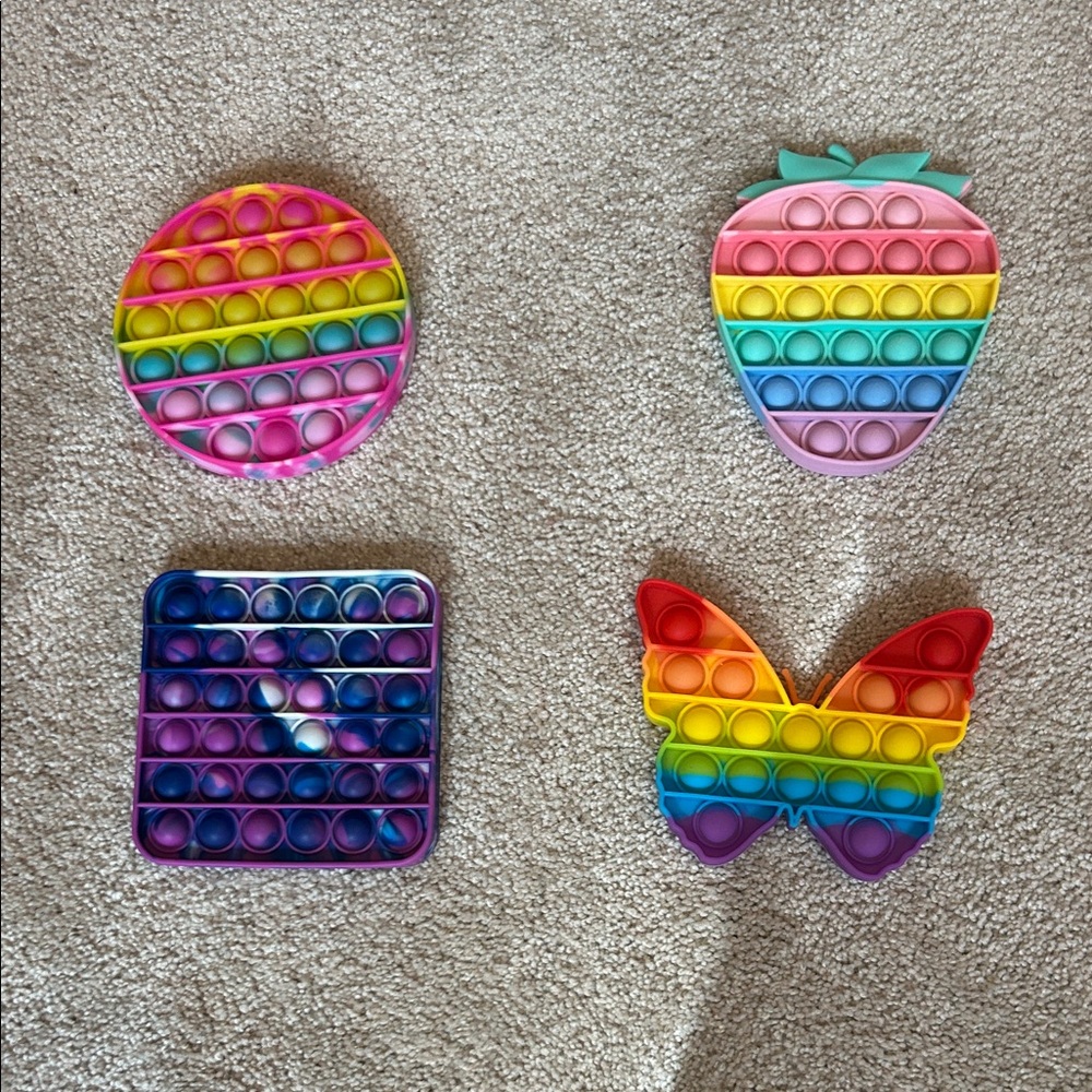 Rainbow Pop-It Fidget bundle